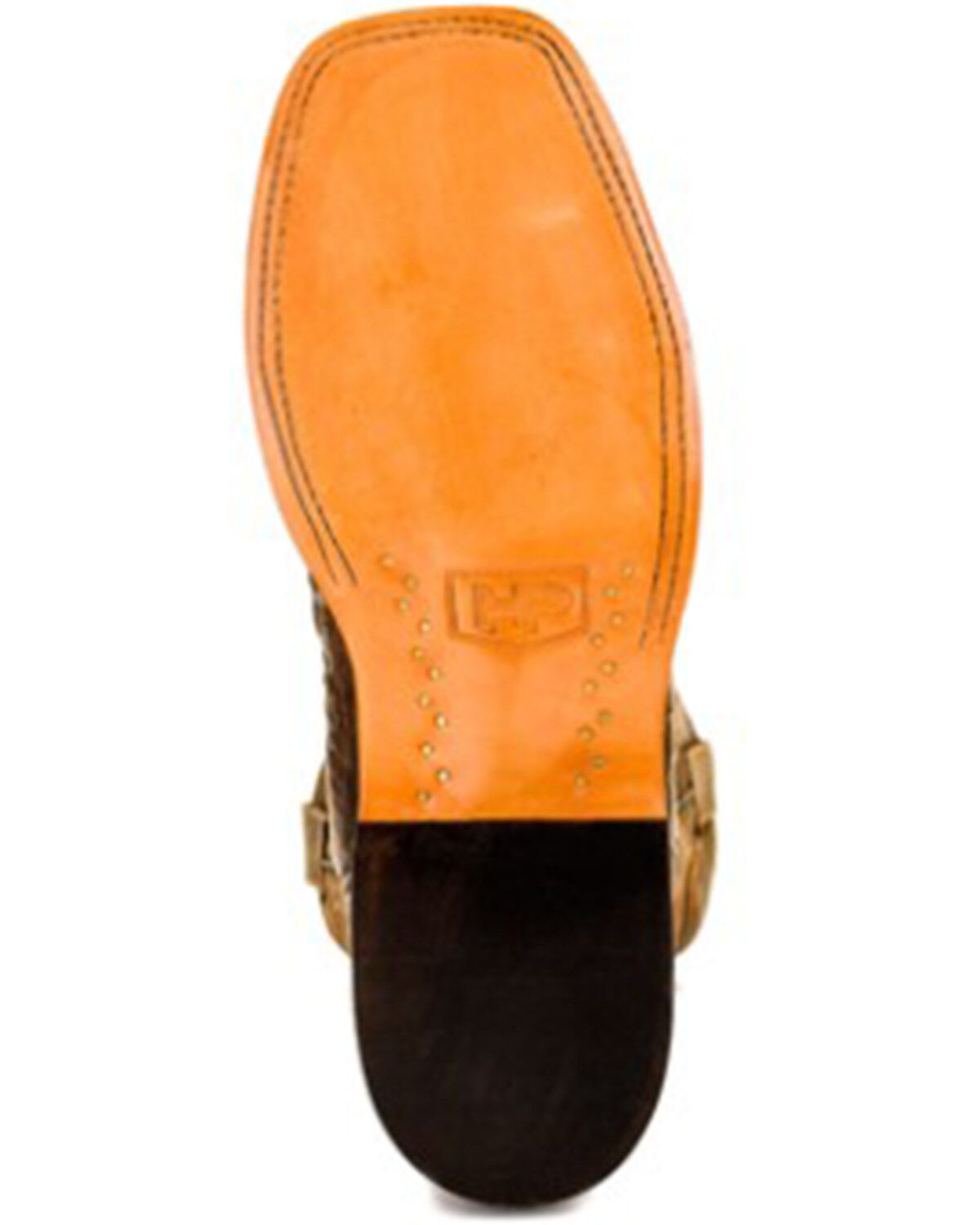 Image #6 - Horse Power Boys' Anderson Crocodile Print Western Boots - Square Toe, Chocolate, hi-res