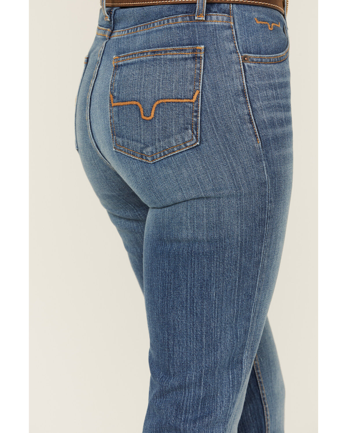 Image #4 - Kimes Ranch Women's Jennifer Medium Wash High Rise Stretch Trouser Jeans, Medium Wash, hi-res