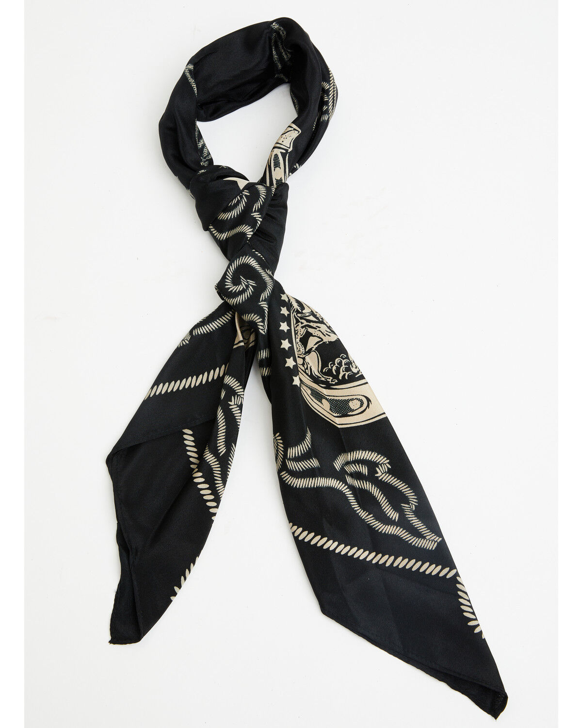 Image #1 - Idyllwind Women's Essex Silky Wild Rag, Black, hi-res