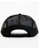 Image #3 - Cody James Men's Embroidered Steer Head American Flag Ball Cap, Black, hi-res