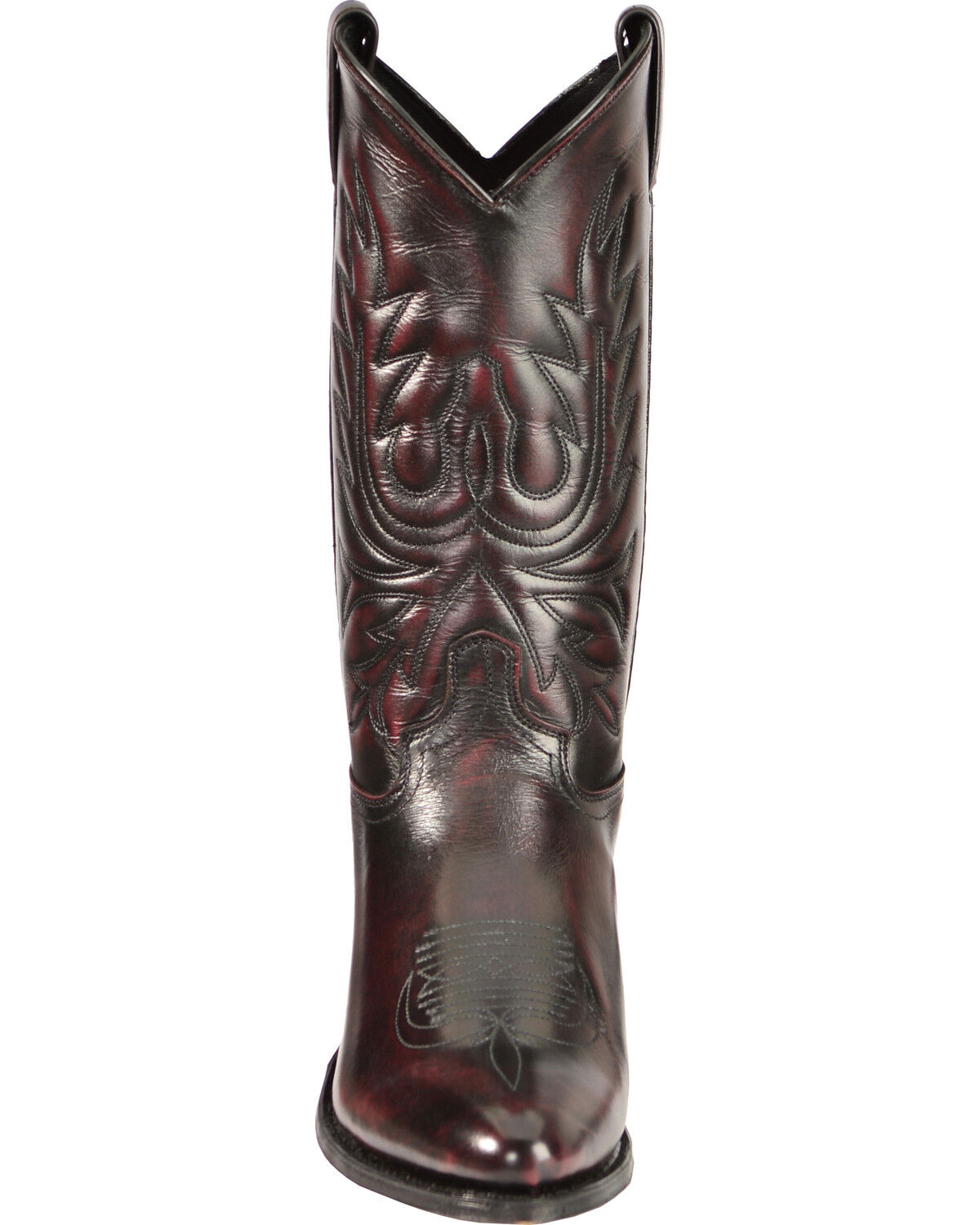Image #4 - Abilene Men's 12" Western Boots, Black Cherry, hi-res