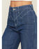 Image #2 - Ariat Women's Dark Wash Ultra High Rise Westie Yoke Wide Leg Stretch Denim Jeans, Dark Wash, hi-res
