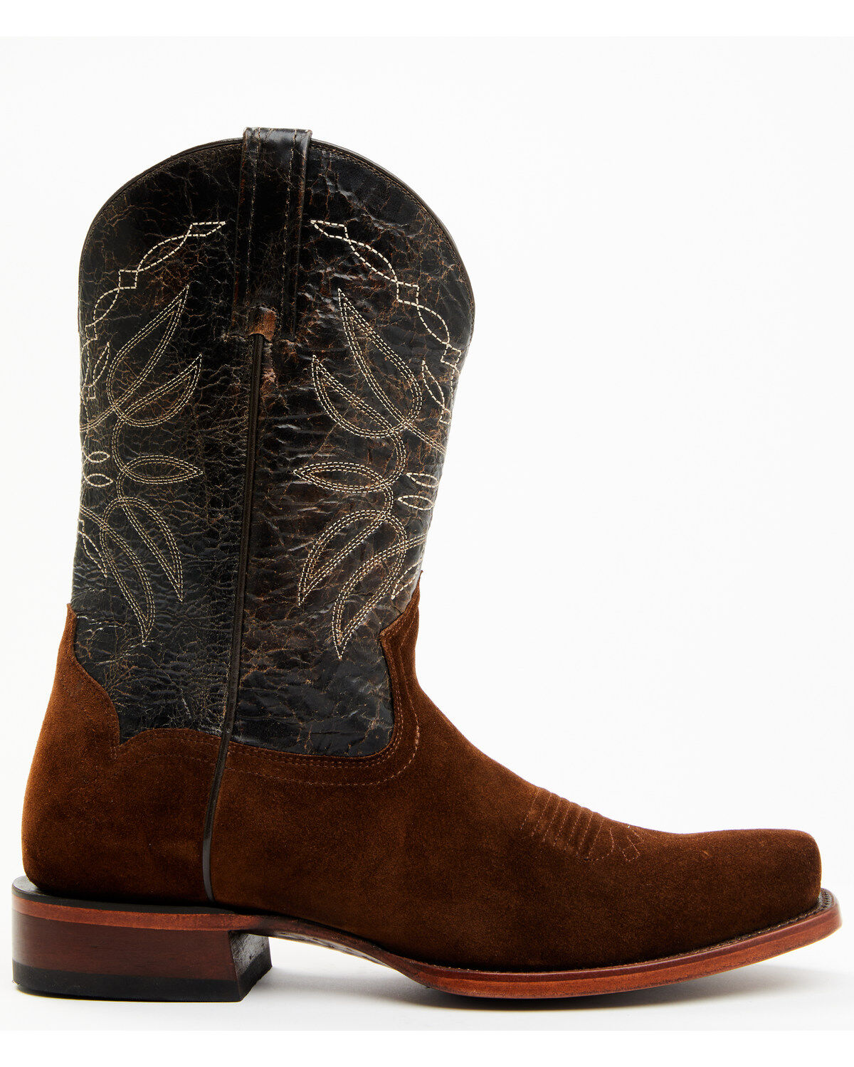 Image #2 - Moonshine Spirit&reg; Men's 11" Pancho Roughout Western Boots - Square Toe, Brown, hi-res