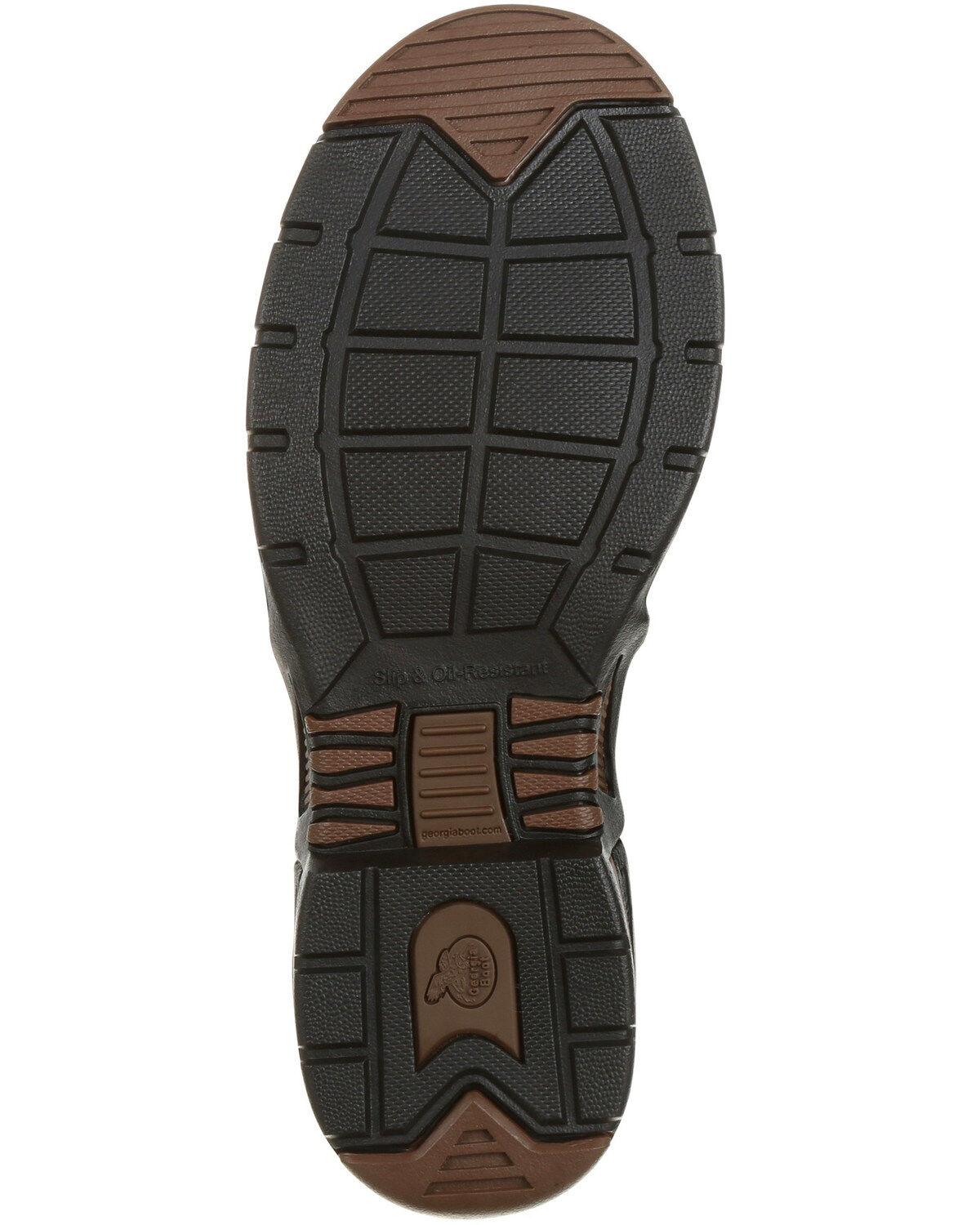 Image #7 - Georgia Boot Men's Chelsea Waterproof Work Boots - Moc Toe, Brown, hi-res