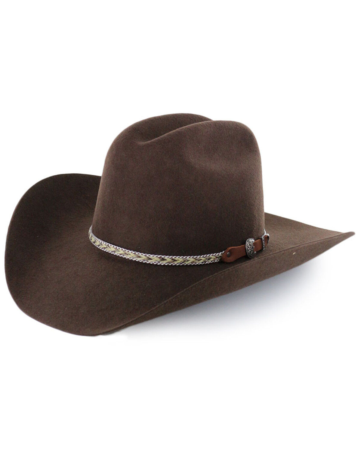 Cody James&reg; Men's Ramrod 3X Low Cattleman Pro Rodeo Felt Hat, Chocolate, hi-res