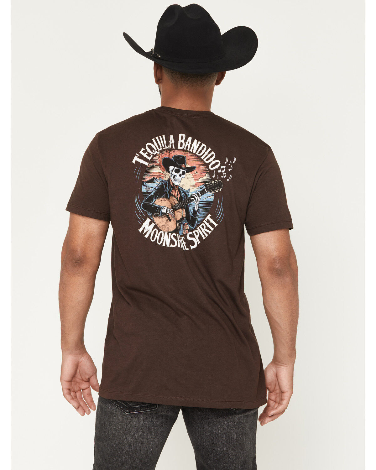 Moonshine Spirit&reg; Men's Tequila Bandito Short Sleeve Graphic T-Shirt, Dark Brown, hi-res