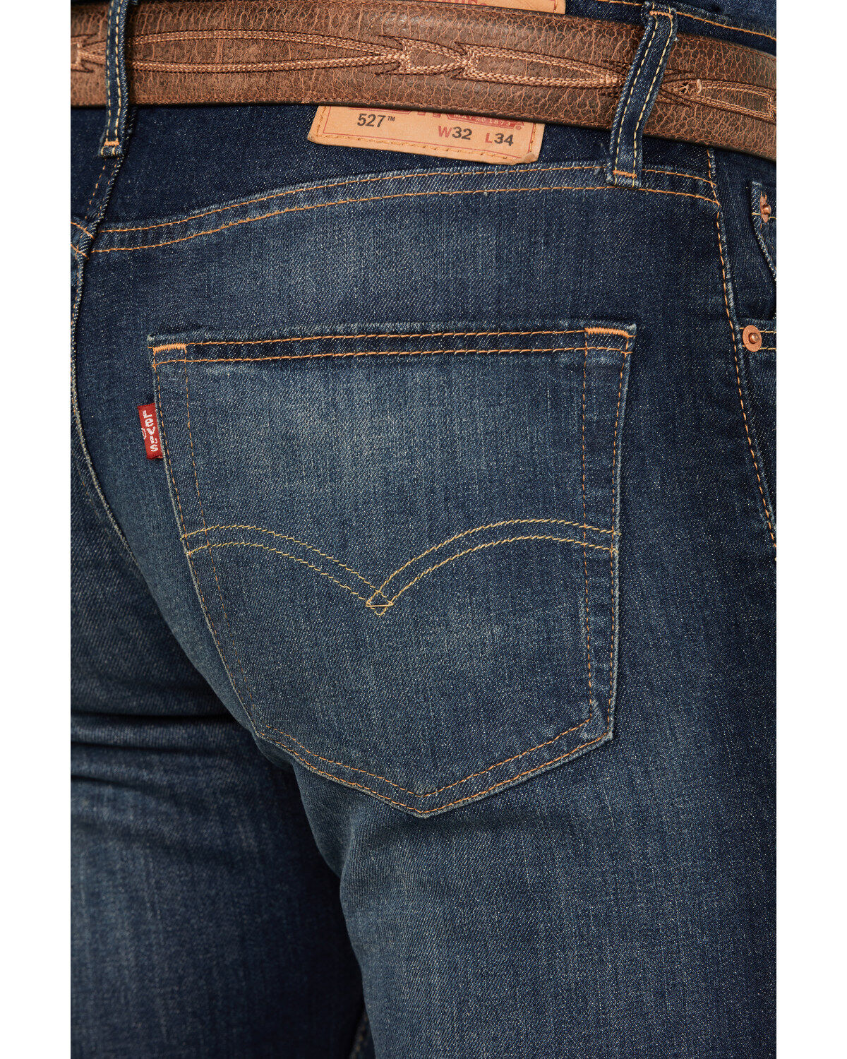 Image #4 - Levi's Men's 527&trade; Dark Wash Slim Stretch Bootcut Jeans, Dark Wash, hi-res