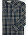 Image #2 - Cody James Toddler Boys' Warriors Way Plaid Print Long Sleeve Snap Western Shirt, Dark Blue, hi-res