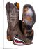 Image #2 - Tin Haul Men's Gnarly Bite Western Boots - Broad Square Toe, Brn Bomber, hi-res