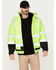 Image #1 - Hawx Men's 3-In-1 Bomber Hi-Vis Reflective Work Jacket, Yellow, hi-res