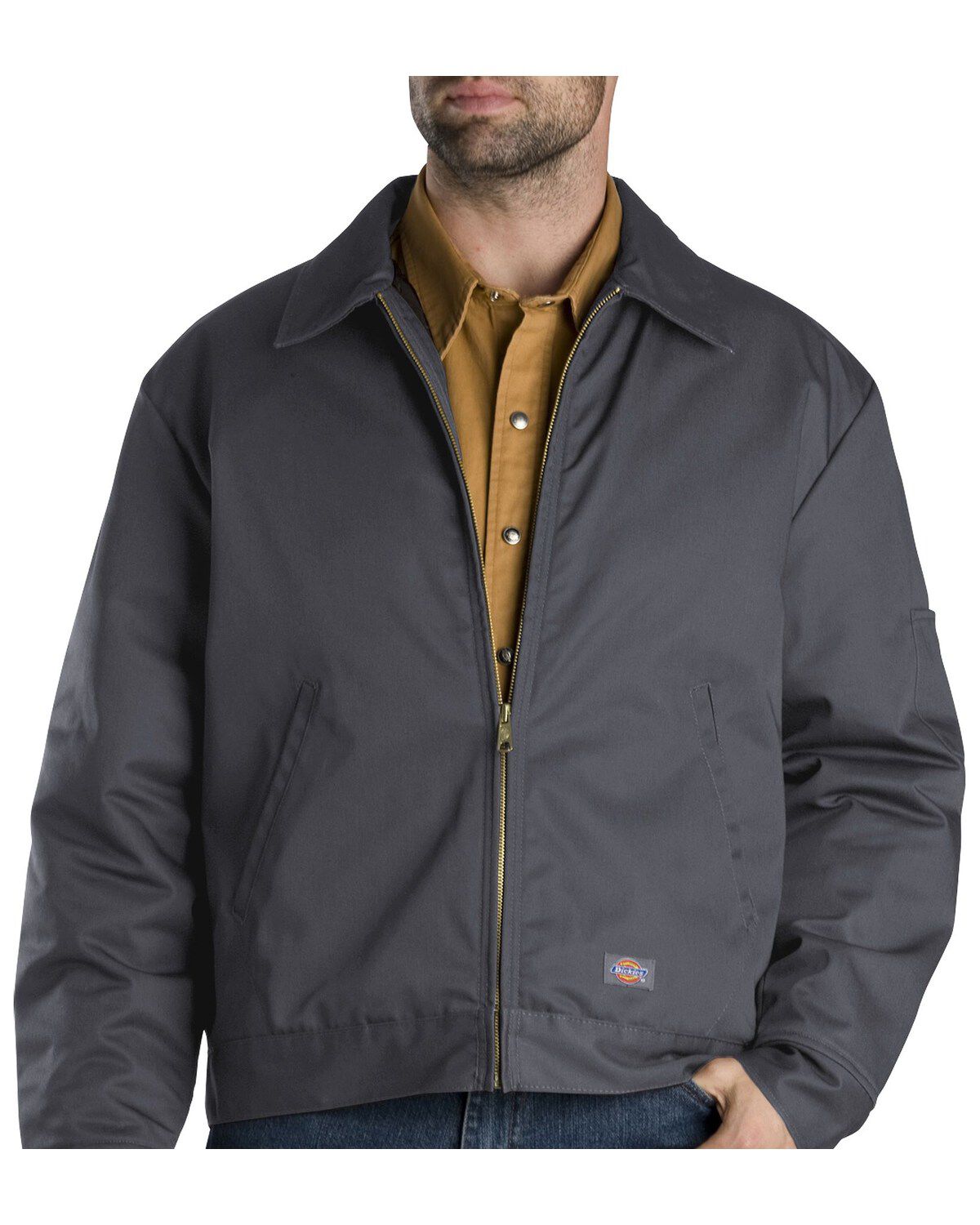 Image #1 - Dickies Men's Insulated Eisenhower Work Jacket, Charcoal Grey, hi-res