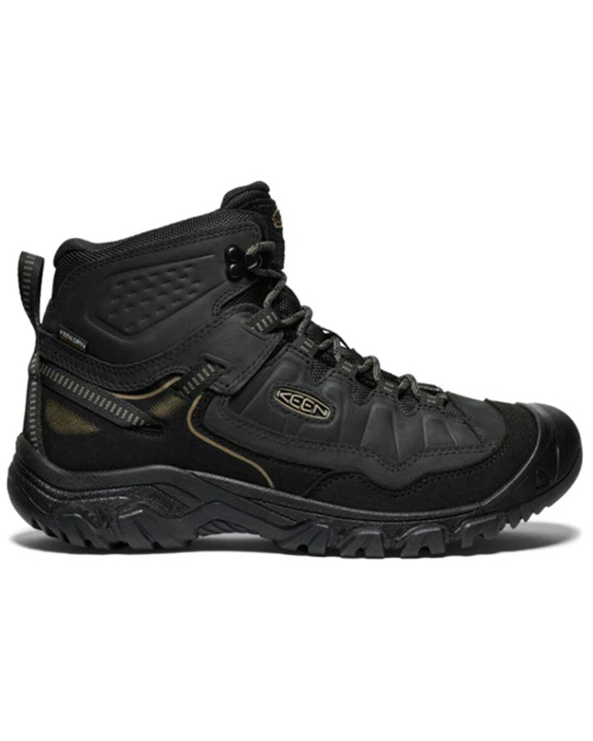 Image #1 - Keen Men's Targhee IV Waterproof Hiking Boots - Soft Toe, Black, hi-res