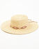 Image #1 - Nikki Beach Women's Southwestern Cobra Straw Western Fashion Hat, Natural, hi-res