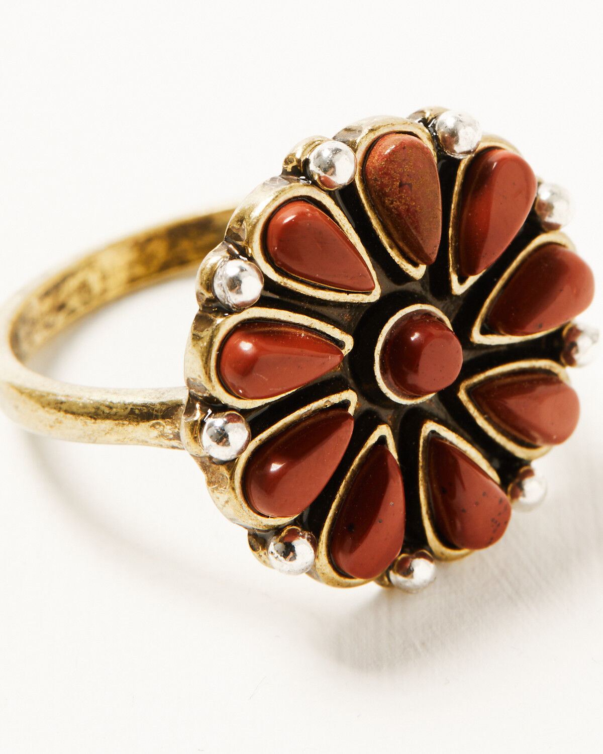 Image #2 - Shyanne Women's Desert Rose Antique Gemstone Ring Set - 5 Piece, Gold, hi-res