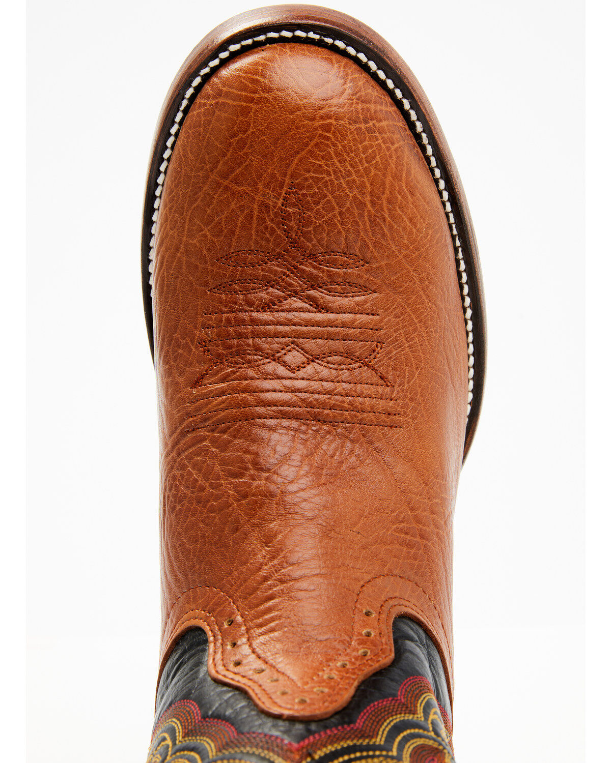 Image #6 - Hondo Boots Men's Spanish Shoulder Western Boots - Round Toe, Tan, hi-res
