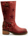 Image #2 - Dingo Women's Blacklist Harness Boots - Round Toe, Wine, hi-res