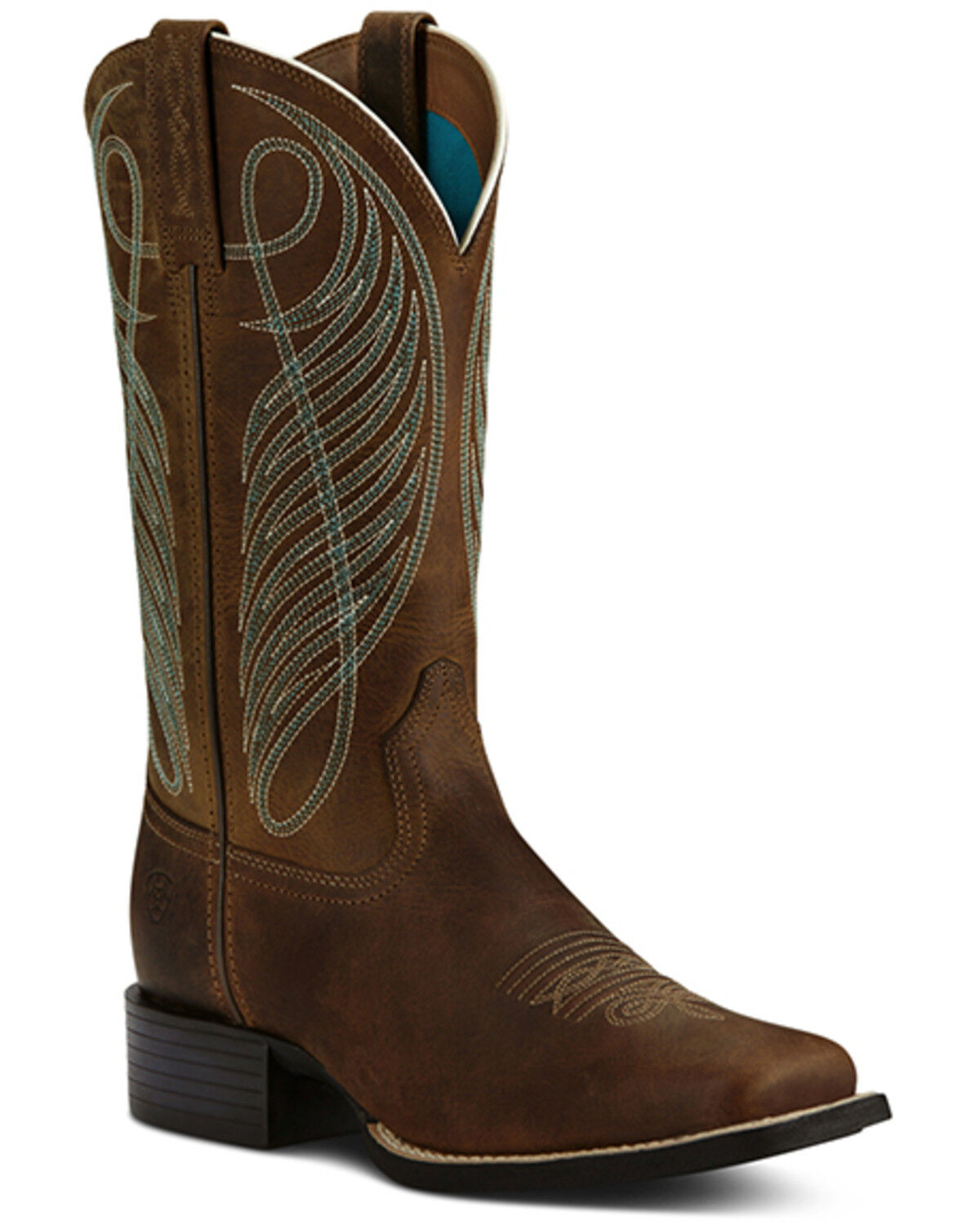 Image #1 - Ariat Women's Round Up Western Boots - Square Toe, Brown, hi-res
