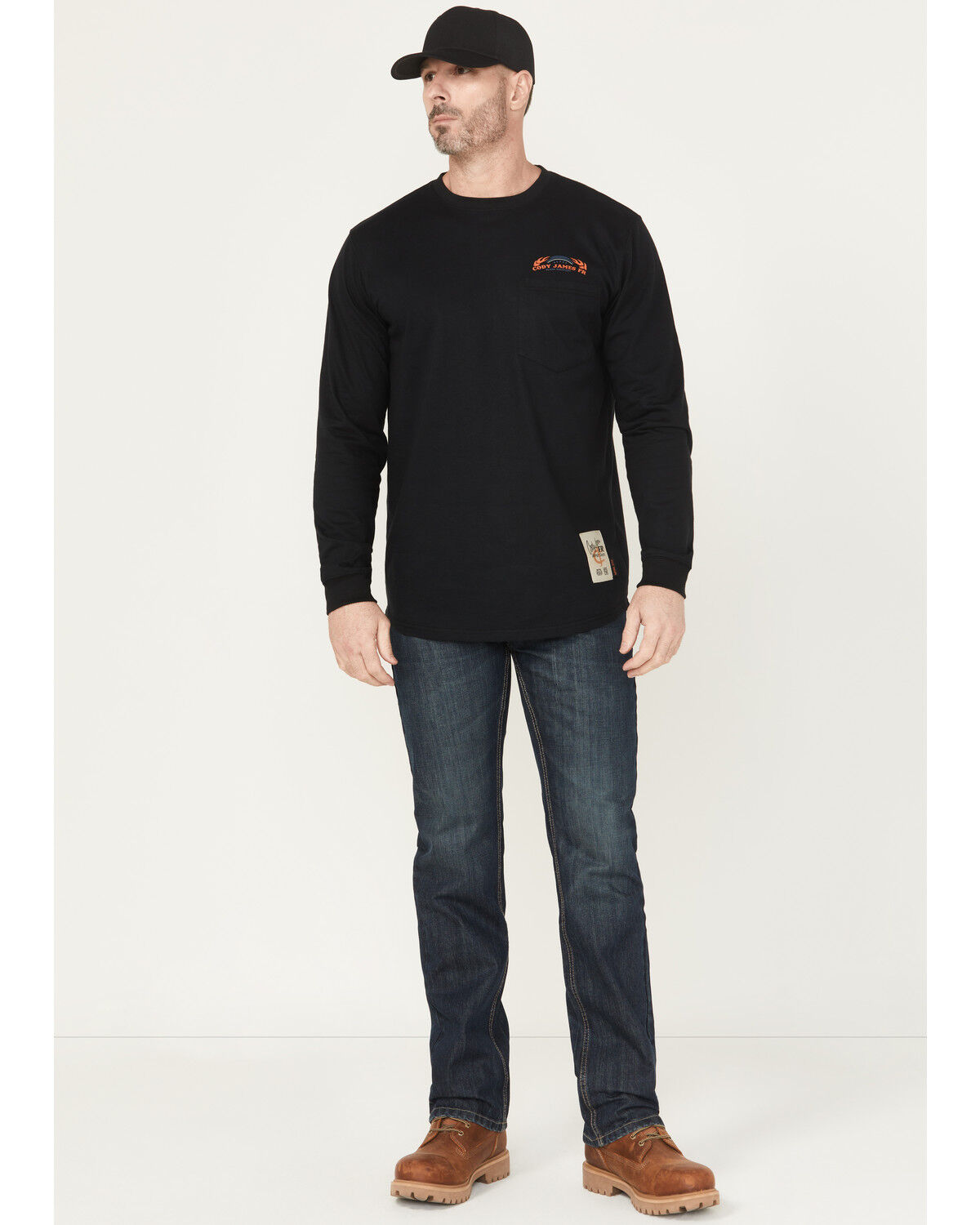 Image #1 - Cody James Men's FR Canter Dark Wash Straight Denim Jeans - Big, Dark Wash, hi-res