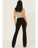 Image #3 - Shyanne Women's Shay Mid Rise Bootcut Performance Stretch Denim Jeans, Black, hi-res