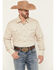 Image #1 - Roper Men's Solid Poplin Long Sleeve Snap Western Shirt, Tan, hi-res