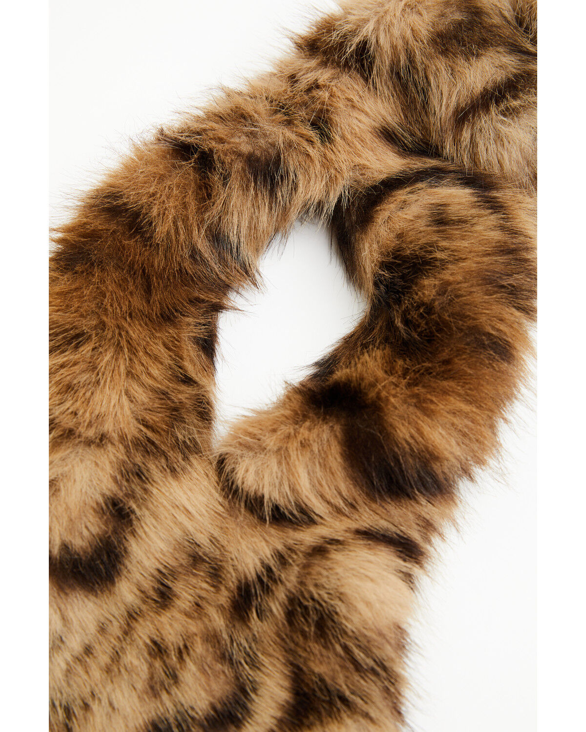 Image #3 - Shyanne Women's Leopard Print Faux Fur Scarf, Brown, hi-res