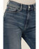 Image #2 - Warp + Weft Women's Ase Dark Wash High Rise Straight Stretch Denim Jeans, Dark Wash, hi-res