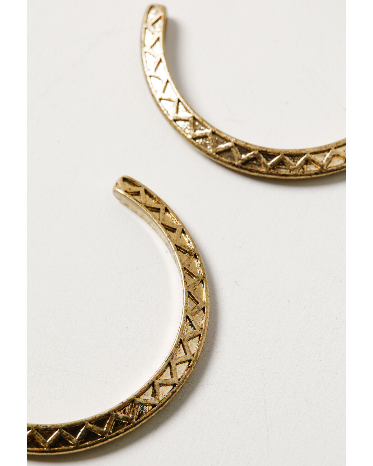 Image #2 - Lainey Wilson Women's Hoop Earrings, Gold, hi-res