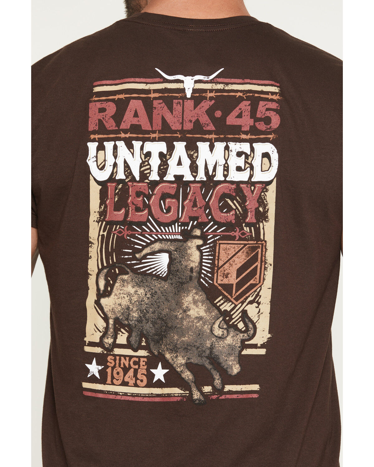 Image #4 - RANK 45&reg; Men's Untamed Legacy Short Sleeve Graphic T-Shirt, Dark Brown, hi-res
