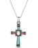 Image #1 - Montana Silversmiths Women's Faith Beaming Cross Necklace, Silver, hi-res