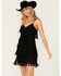Image #2 - Idyllwind Women's Brixworth Fringe Festival Mini Dress, Black, hi-res