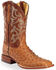Image #1 - Justin Men's Full Quill Ostrich Western Boots, Cognac, hi-res