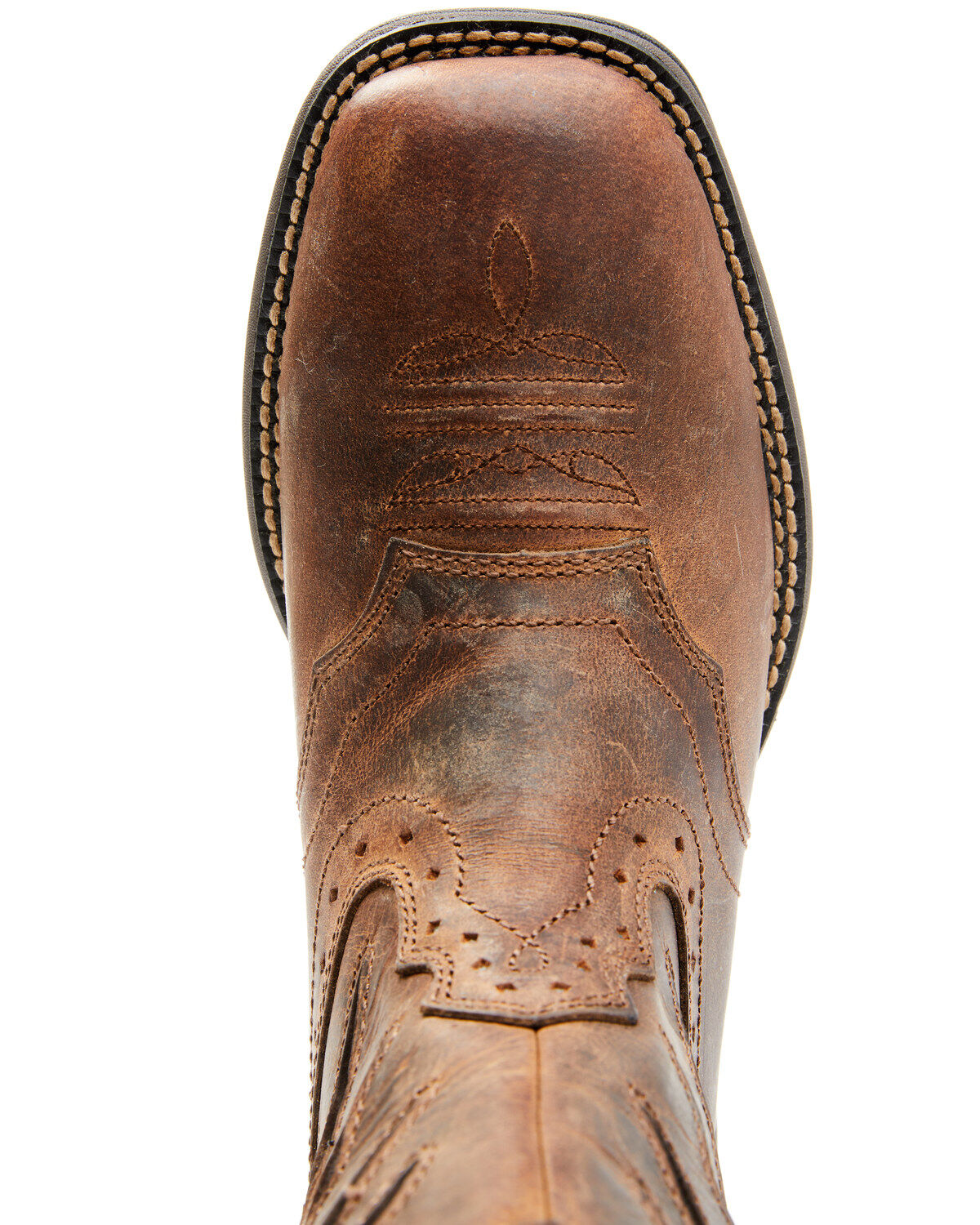 Image #6 - RANK 45&reg; Women's Xero Gravity Lite Flag Western Performance Boots - Broad Square Toe, Brown, hi-res