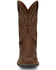 Image #4 - Justin Men's Canter Pull-On Work Boots - Steel Toe, Brown, hi-res