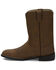 Image #3 - Justin Men's Basics Roper Western Boots - Medium Toe, Bay Apache, hi-res