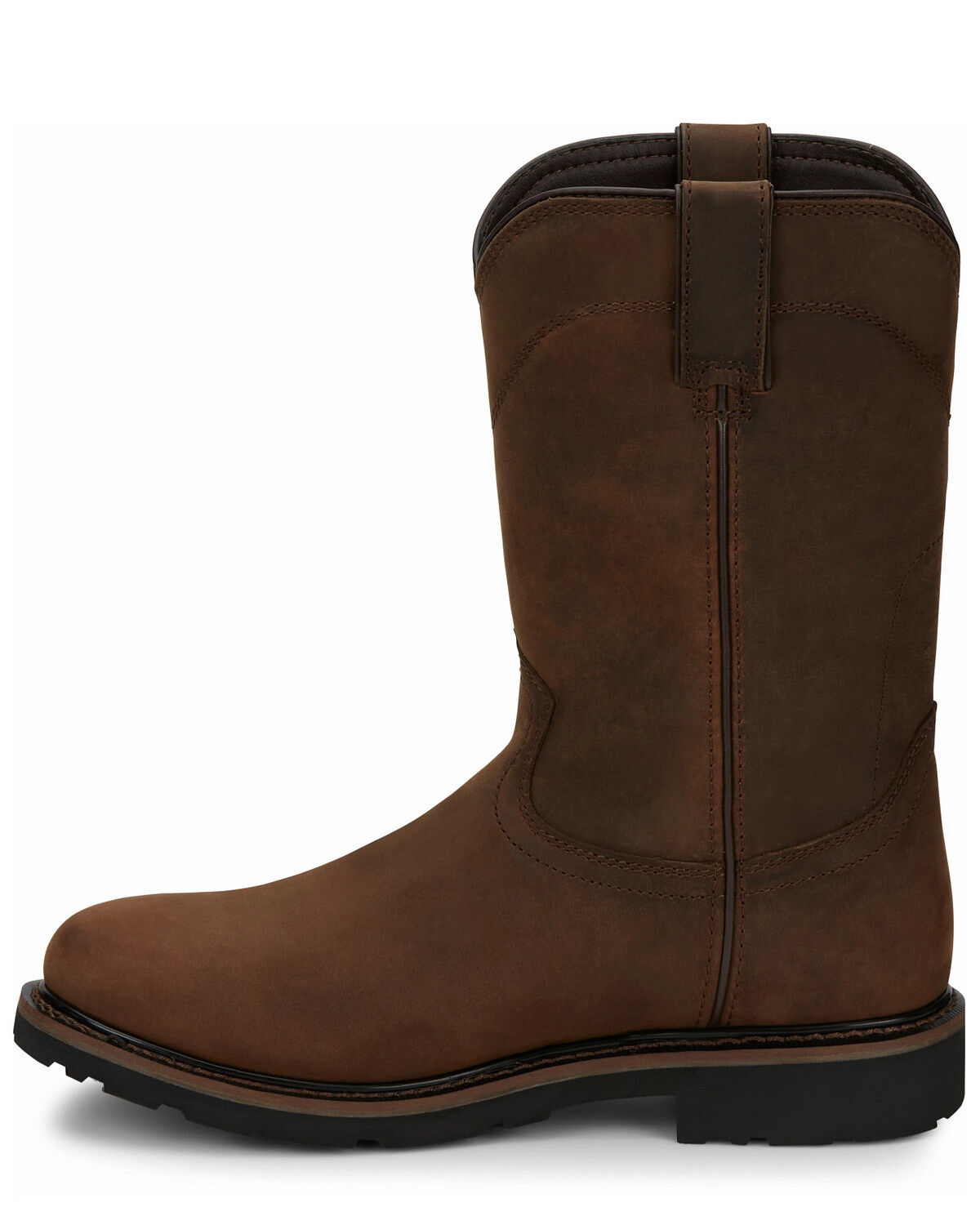 Image #3 - Justin Men's Drywall Waterproof Work Boots - Soft Toe, Brown, hi-res
