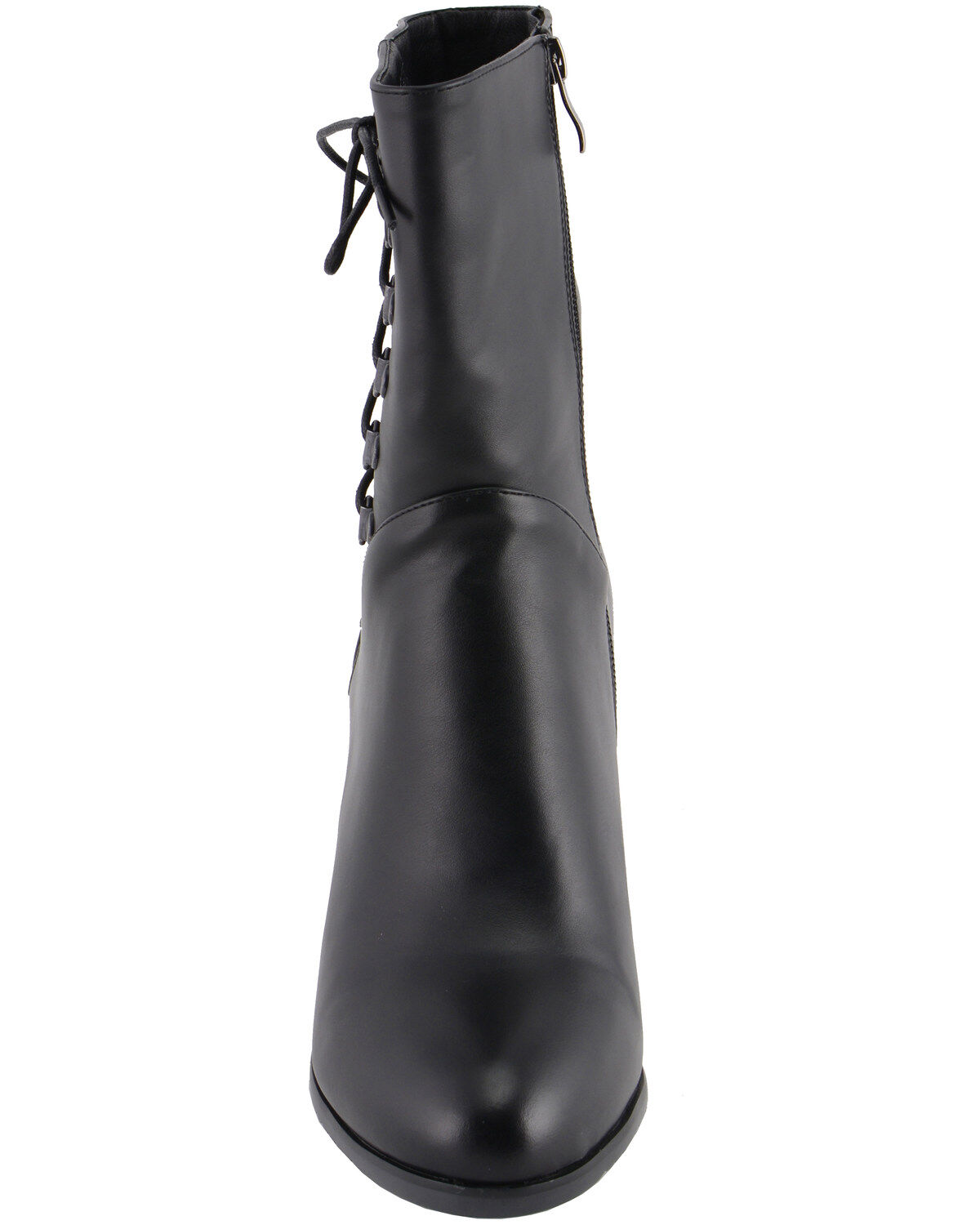 Image #5 - Milwaukee Leather Women's Laced Side Riding Boots - Round Toe, Black, hi-res