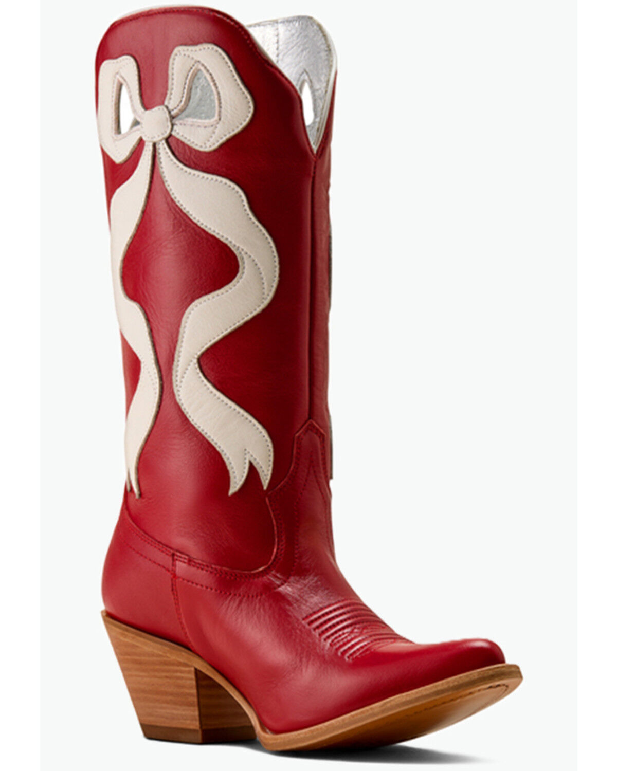 Image #1 - Ariat Women's Beaux Western Boots - Round Toe, Red, hi-res
