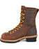 Image #4 - Carolina Men's Logger 8" Steel Toe Work Boots, Brown, hi-res