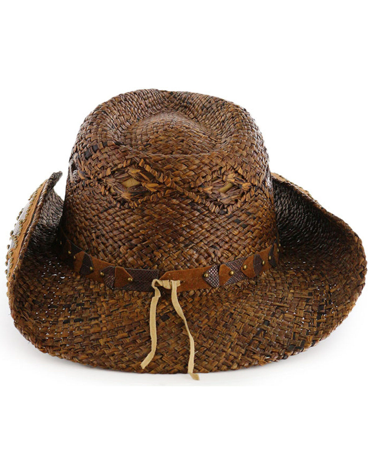 Image #3 - Shyanne&reg; Women's Embellished Brim Straw Hat, Brown, hi-res