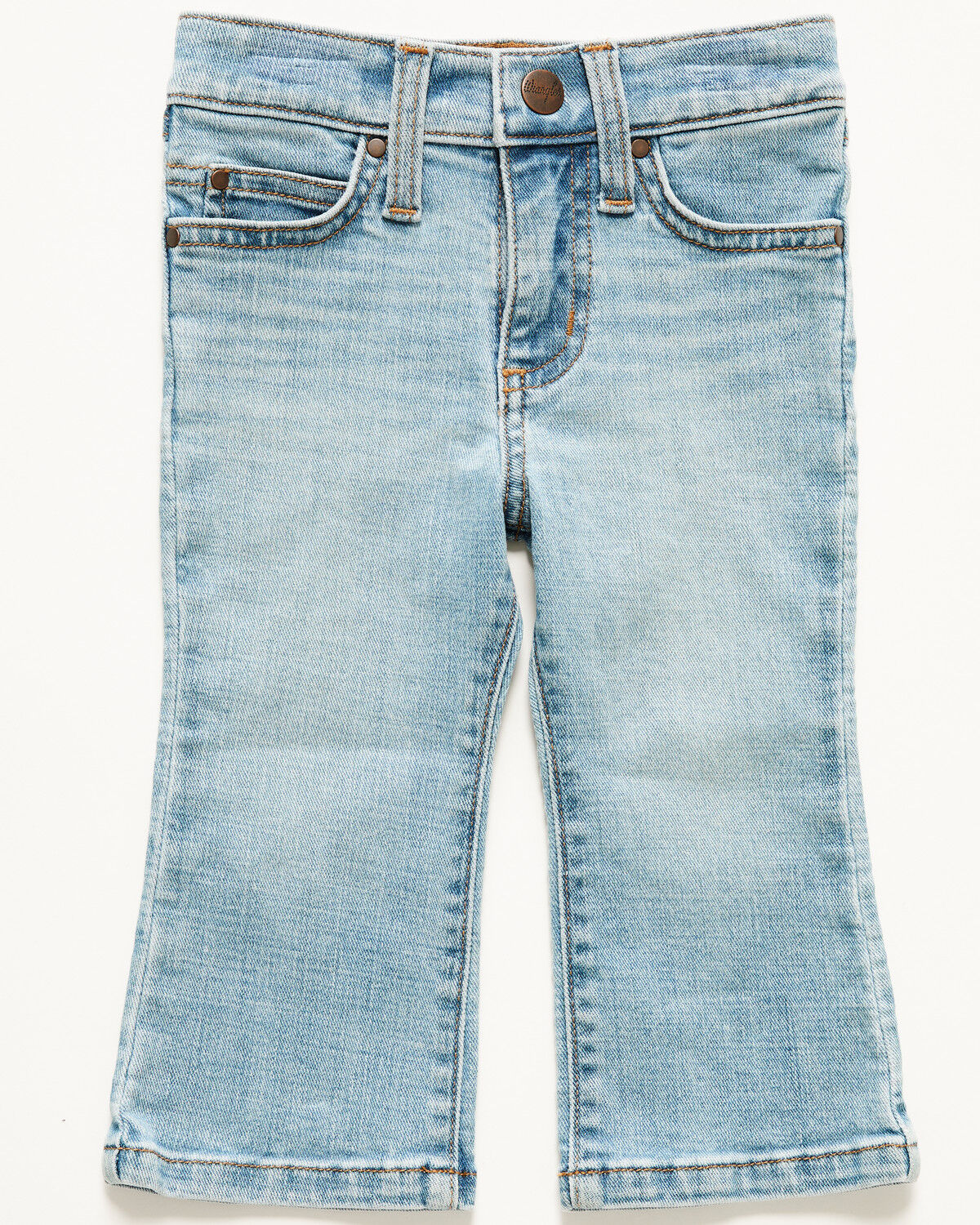 Image #3 - Wrangler Infant Girls' Kelsey Light Wash Bootcut Jeans, , hi-res