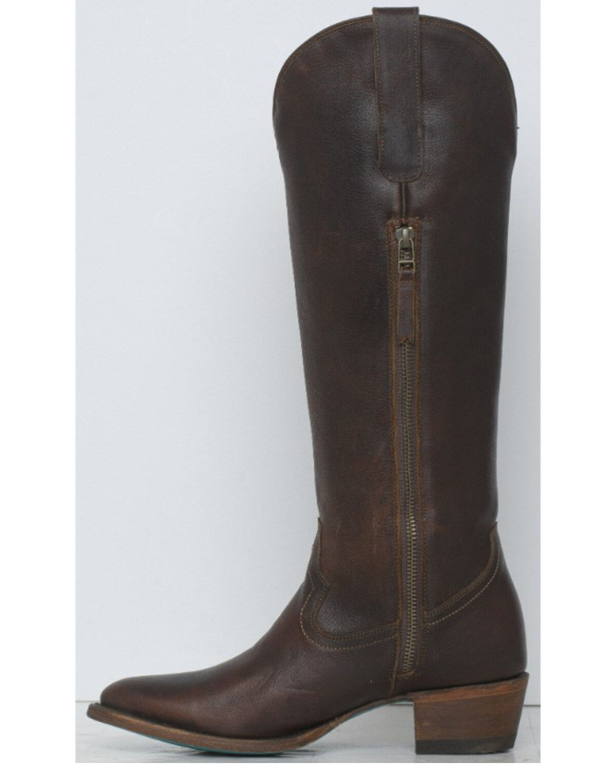 Image #3 - Lane Women's Plain Jane Tall Western Boots - Round Toe, Cognac, hi-res