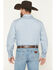 Image #4 - Gibson Trading Co Men's Campfire Solid Long Sleeve Snap Stretch Western Shirt - Tall, Blue, hi-res