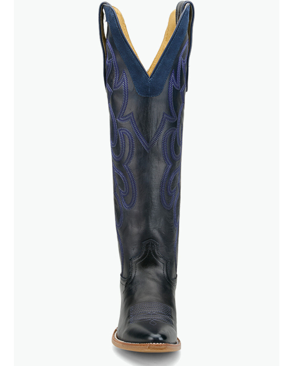 Image #4 - Justin Women's Vintage Ada Tall Western Boots - Snip Toe, Blue, hi-res