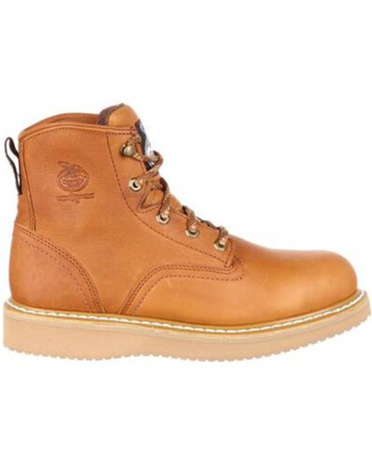 Image #2 - Georgia Men's Wedge Work Boots, Gold, hi-res