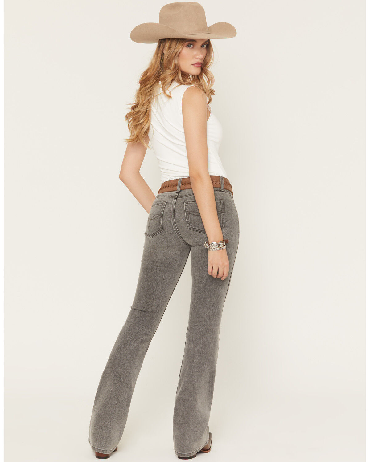 Image #3 - Shyanne Women's Banks Mid Rise Bootcut Comfort Stretch Denim Jeans, Black, hi-res