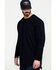 Image #3 - Hawx Men's FR Pocket Long Sleeve Work T-Shirt, Navy, hi-res