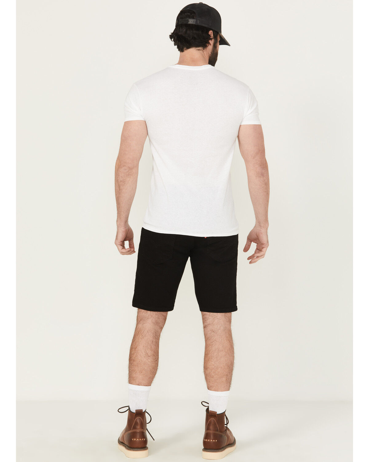 Image #3 - Levi's Men's 405 Standard Stretch Denim Shorts, Black, hi-res