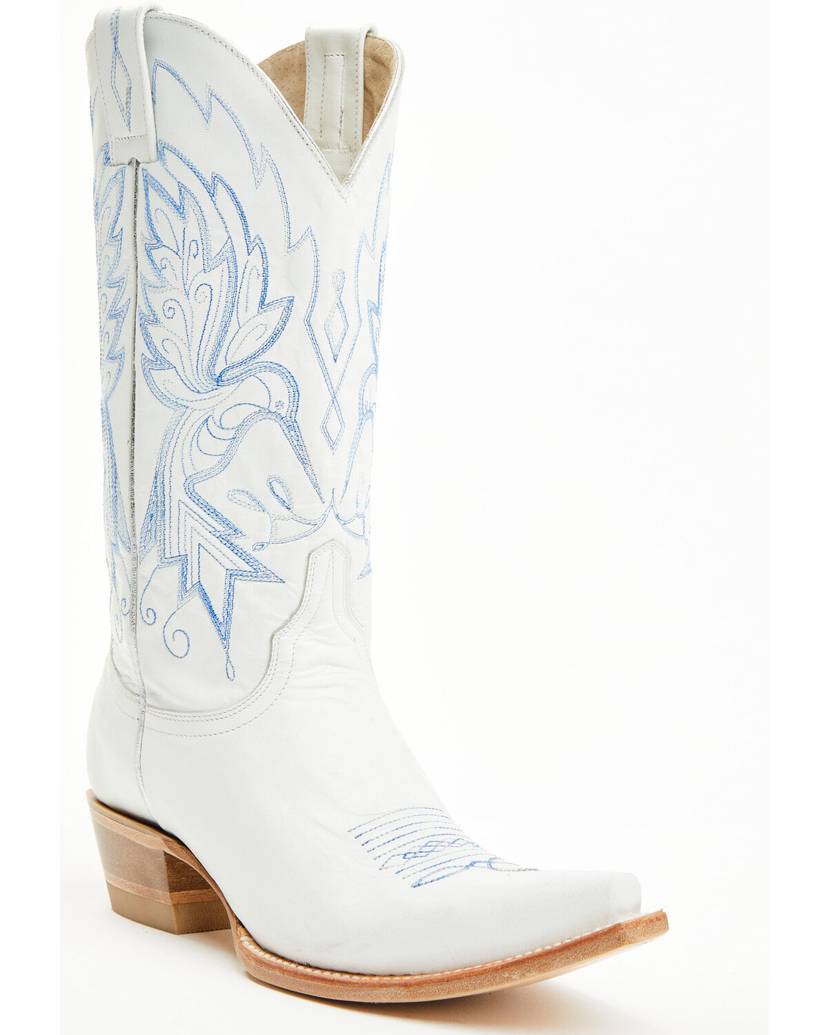 Image #1 - Idyllwind Women's Wings Western Boots - Snip Toe, White, hi-res