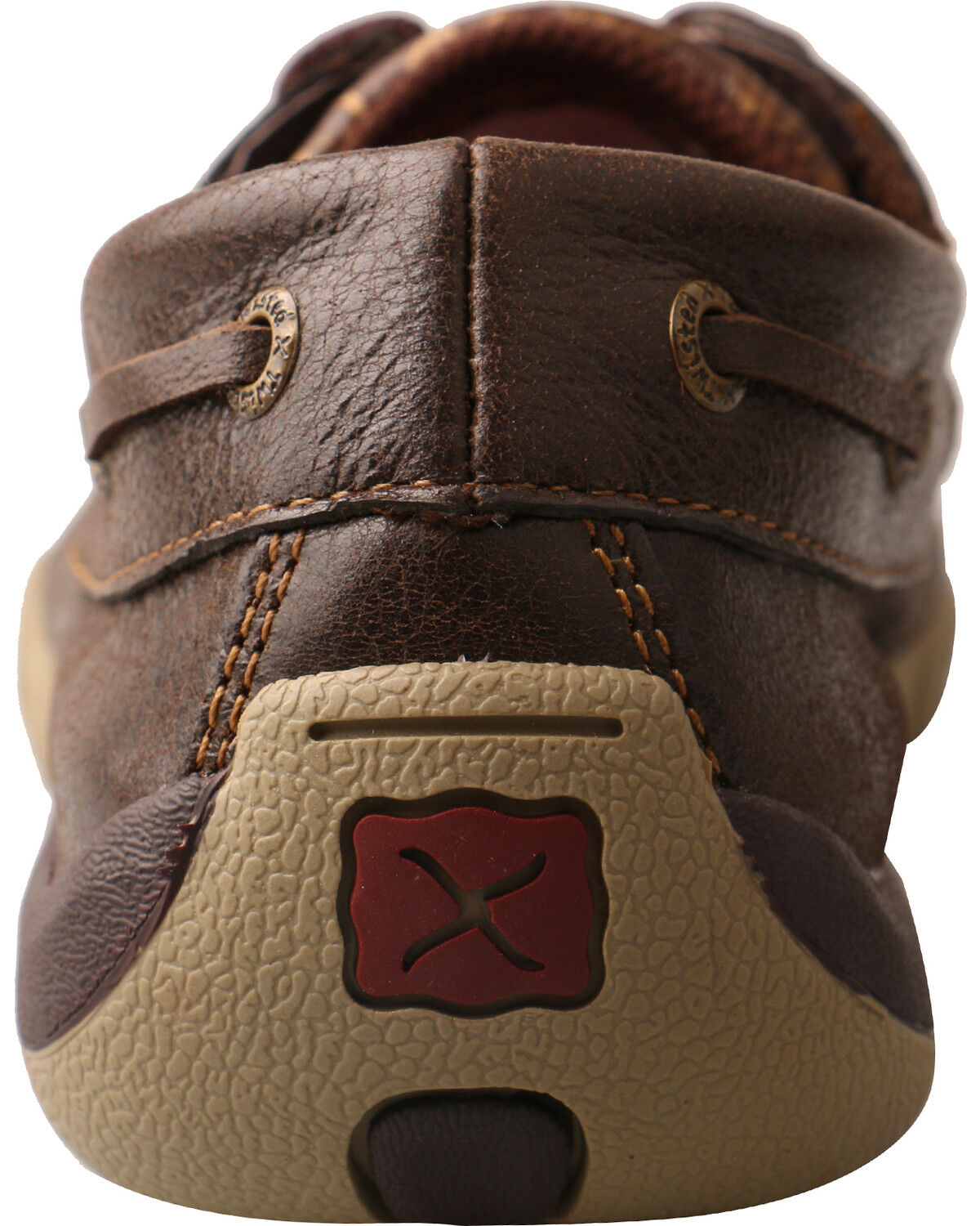 Image #6 - Twisted X Women's Tooled Boat Shoe Driving Mocs, Brown, hi-res