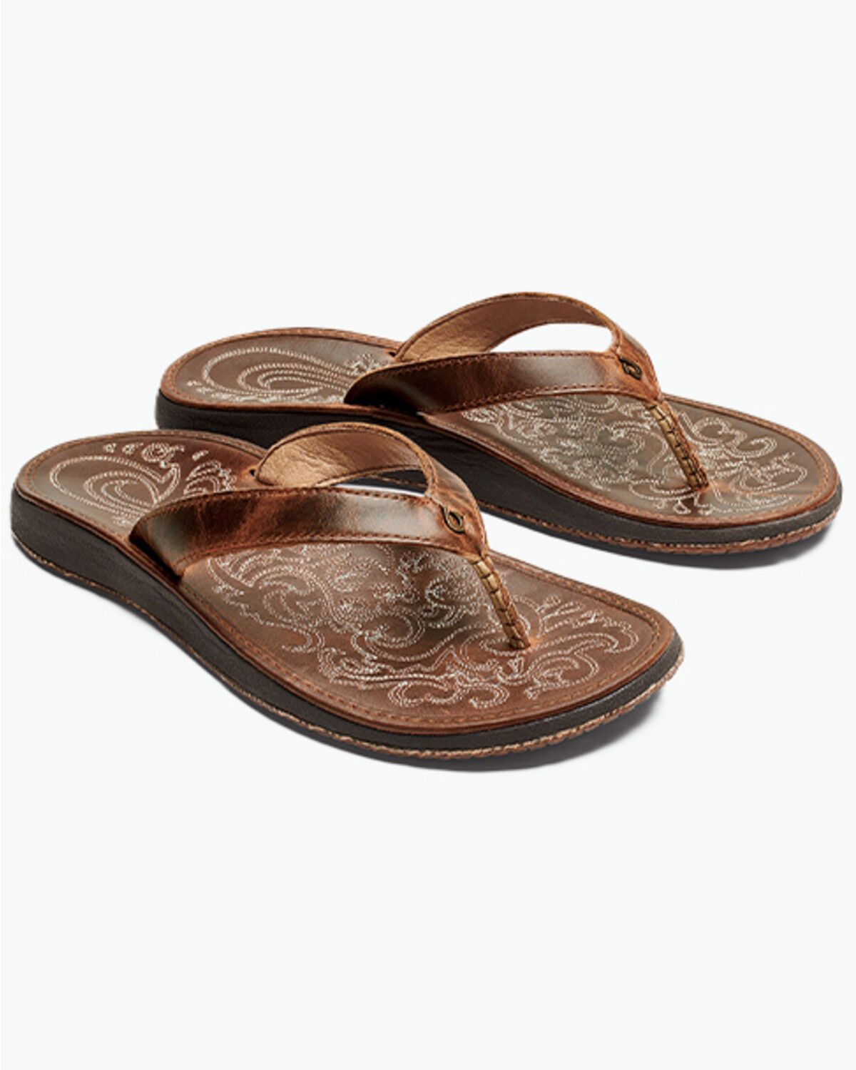 Image #1 - OluKai Women's Paniolo Sandals, Brown, hi-res